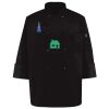 Ten Pearl Button Black Chef Coat Thumbnail